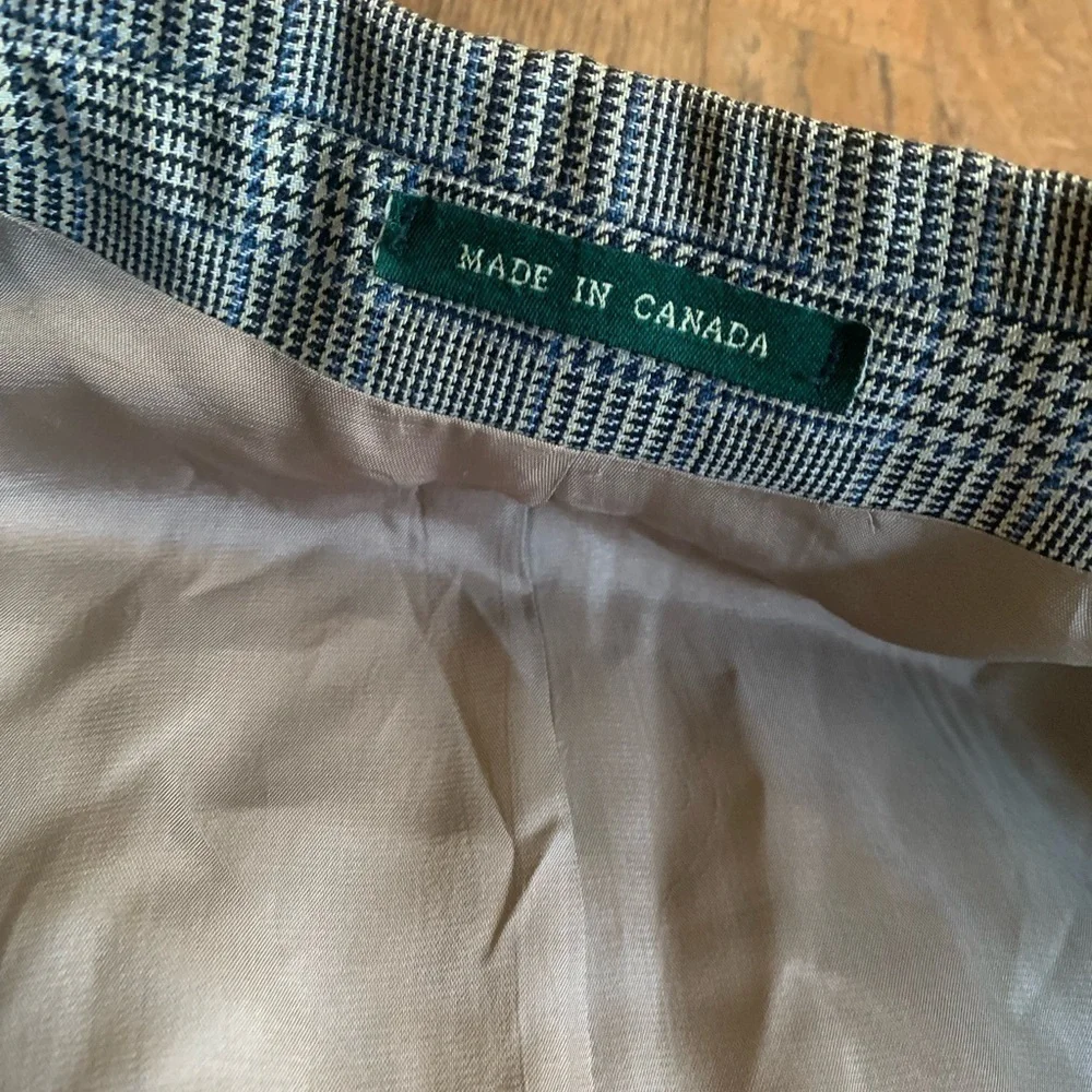 Lauren Ralph Lauren 46R Multicolor Houndstooth Suit Blazer Sports Coat.